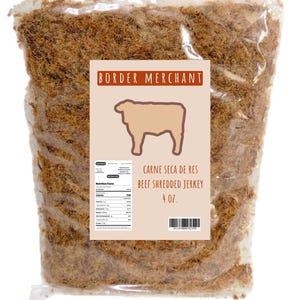Machacado Carne Seca De Res Carne De Res Desmenuzada Jerkey Hecho A Mano De México Apodaca N.L. 4 onzas imagen 1