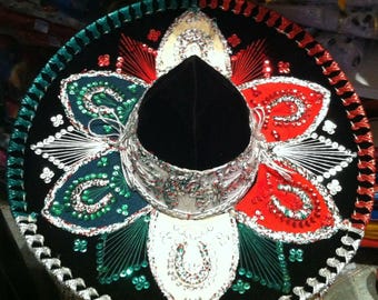 Mariachi Charro Authentic Mexican Sombrero Hat Accessory Folklorico Outfit New
