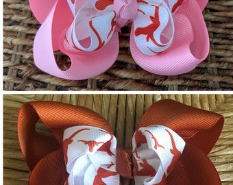 Texas Longhorns Hairbow