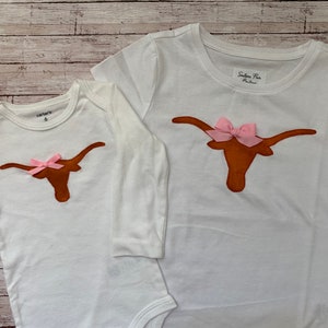 Girls Texas Longhorn Shirt or Onesie image 1