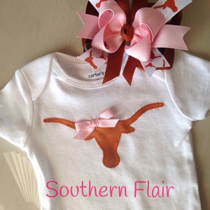 Girls Texas Longhorn Shirt or Onesie image 2