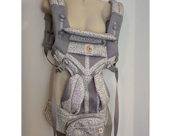 Ergobaby Omni 360 Breeze Baby Carrier Gray Leopard Print Newborn to Toddler