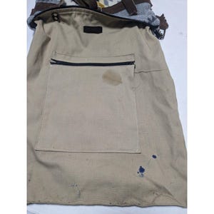 Bolso bandolera Mercy Grey hecho a mano, de lana Pendleton y cuero de Oregón, estilo suroeste. imagen 8