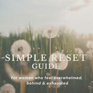 Einfache Rücksetzanleitung | Overwhelmed Woman Planer, Checkliste für Burnout-Recovery (Digitaler Download)