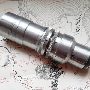Vintage Kodak Camera Lens Anastigmat F-2.7 102 mm Eastman S-Mount Movie Camera Lens and Hood