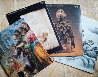 Vintage Metropolitan Museum of Art Bulletins 1981 Set of 4 Chinese Art - El Greco - African Art - Pacific Island Art - Rodin - American Art