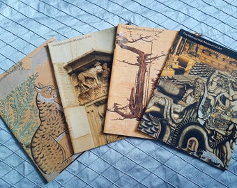 Vintage Metropolitan Museum of Art Bulletins 1979 SET of 4 Art Nouveau - Chinese Silk Screen - The Cloisters - Egyptian Art