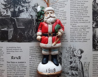 Vintage Father Christmas Ornament 1918 Memories of Christmas Style