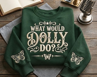 ドリーならどうする？刺繍入りシャツ、カントリーミュージックカウガールシャツ、カントリーミュージックファンへのギフト