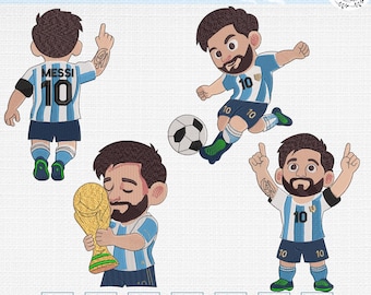 Lionel LM10刺繍バンドル、アルゼンチンワールドカップ2026デザインファイル、サッカーエンブレムマシンファイル、サッカーファン、デジタルダウンロード