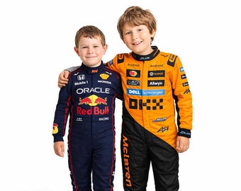 Tuta da corsa F1 personalizzata / Replica di Max Verstappen, Karting e Sim Racing