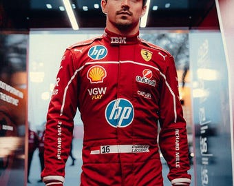 Macacão de Fórmula 1 personalizado: Macacão de kart personalizado com luvas e balaclava.