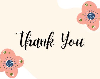 floral thank you