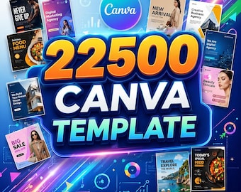 22,500+ Canva Templates Mega Bundle Digital Download