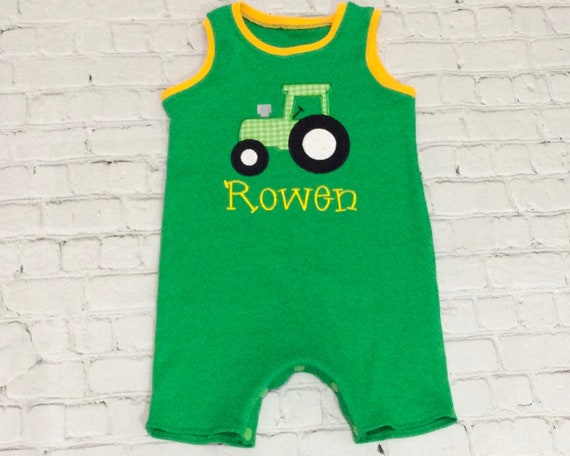 baby boy tractor outfit