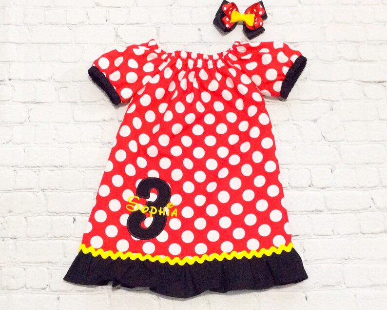 minnie birthday dress