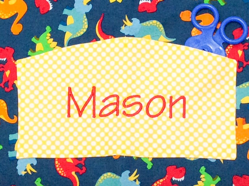 Children/'s Art and Craft Smock Dinosaur Custom Baking Apron Party Gift Boy Personalized Birthday Gift