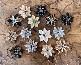 Cowhide Flowers
