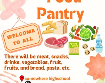 Community Food Pantry Information Flyer