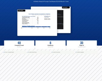 AI Prompts for Freelancers PDF, ChatGPT Prompt Templates, Business Workflow System, Freelance Productivity, AI Tools for Remote Workers