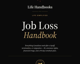 Manual sobre la pérdida del empleo / Serie canadiense / Seguro de desempleo, indemnización por despido, sus derechos, búsqueda de empleo / PDF imprimible