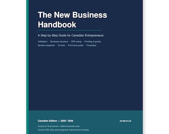 Canadian Business Handbook | Step-by-Step Planning Guide (Digital PDF)