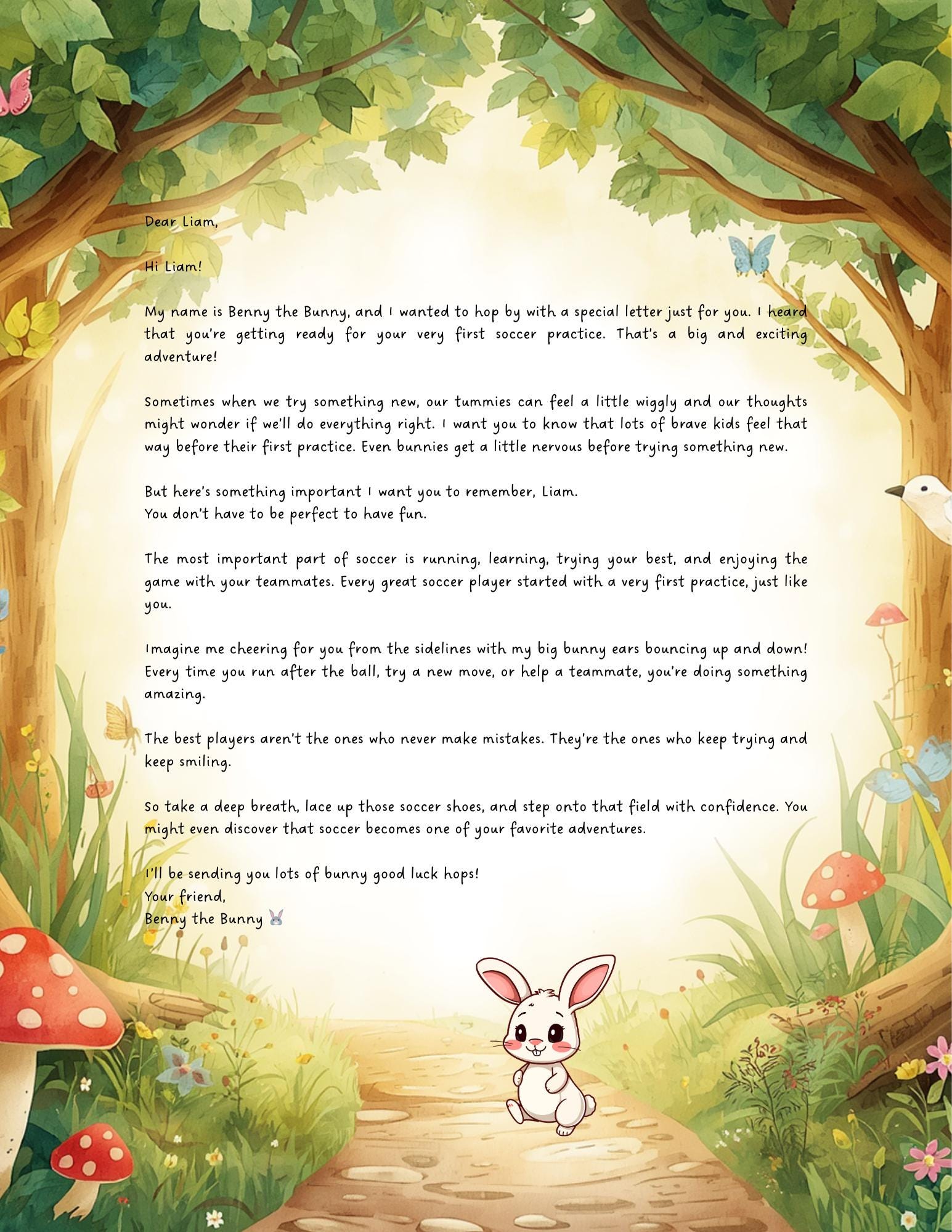 Personalized Confidence Letter for Kids | Magical Encouragement Message ...