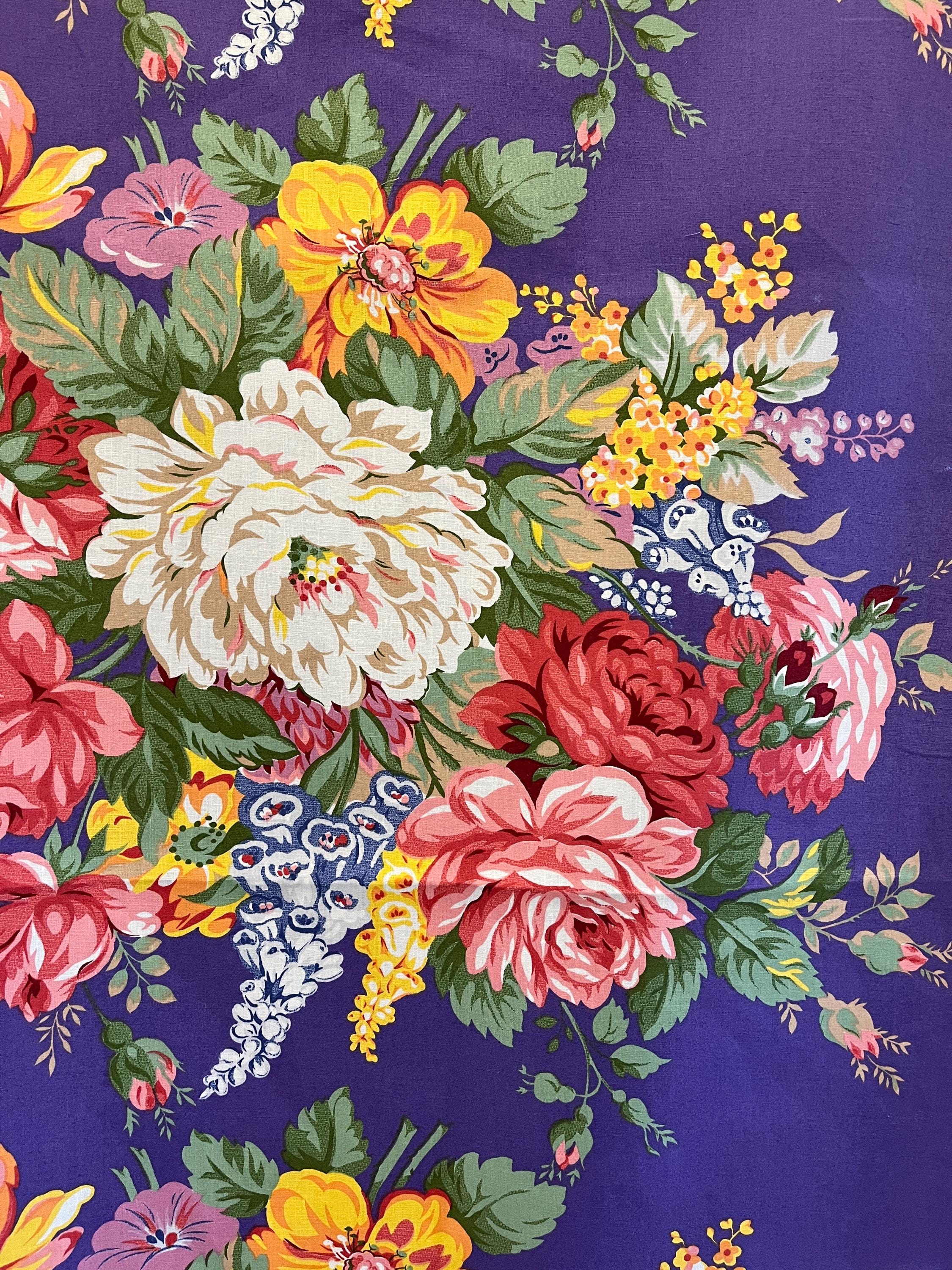 Ralph Lauren Vintage Floral Chintz Fabric - Etsy