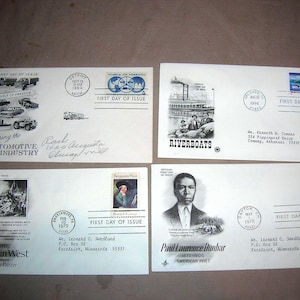 20 + U.S. Stamps, first day cover, vintage covers, revenue stamps FDC126