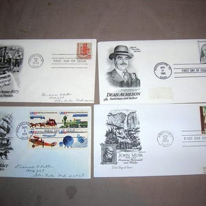 20 + U.S. Stamps, first day cover, vintage covers, revenue stamps