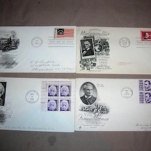 20 + U.S. Stamps, first day cover, vintage covers, revenue stamps