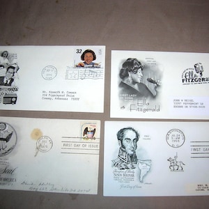 20 + U.S. Stamps, first day cover, vintage covers, revenue stamps