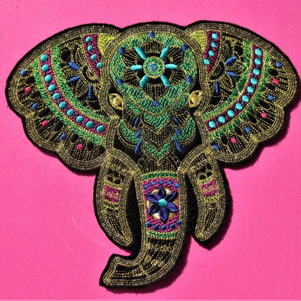 Sew on Elephant Patch Etsy