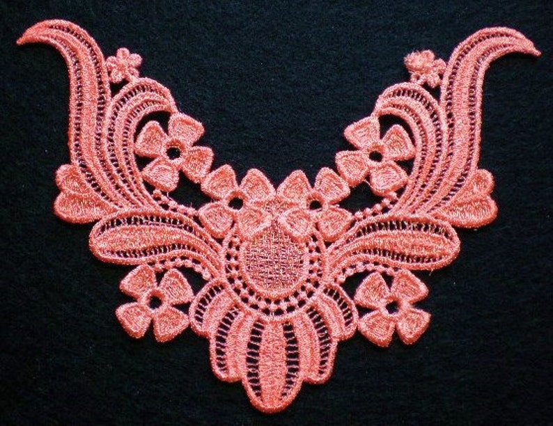 Beautiful Embroidered Neckline Lace Neckline Inset Lace | Etsy