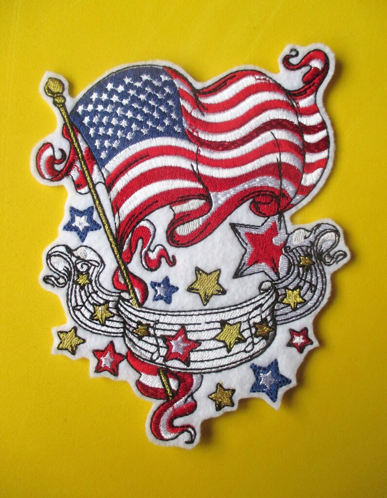 GRATEFUL DEAD EMBROIDERED PATCH GOLD METALLIC THREAD LOGO 5/" X 2/"