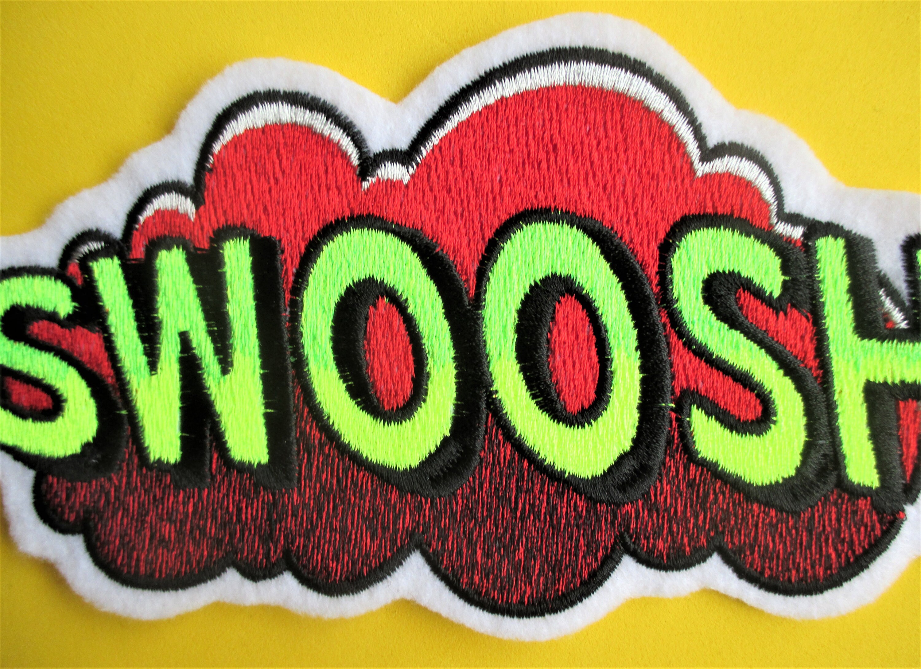 Large Embroidered Comic Book Bubble Patch SWOOSH Patch - Etsy