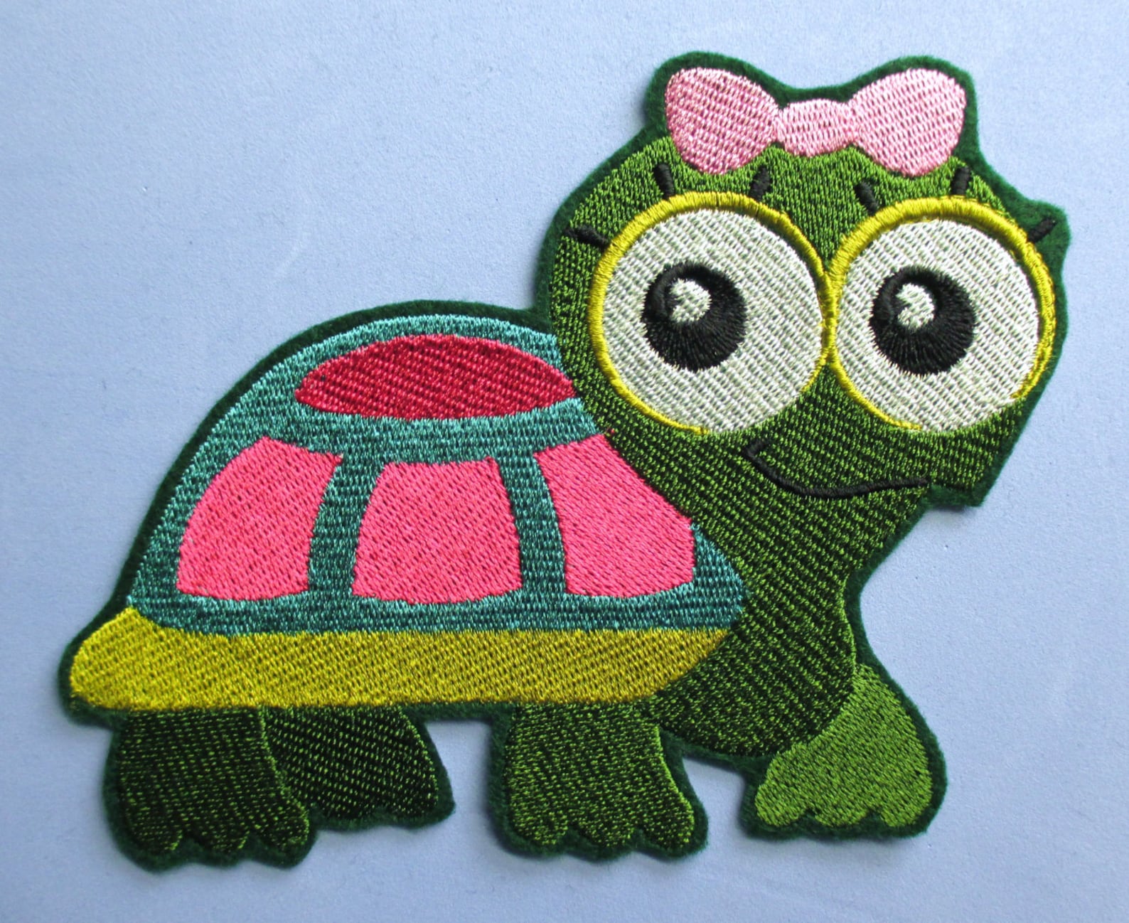 Jumbo Embroidered Turtle Applique Patch, Iron on or Sew On, Childrens ...