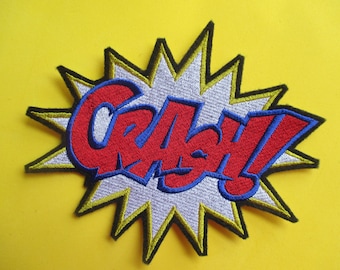 Embroidered Super Hero Applique Patch, Super Hero Patch, Cartoon Patch, Word Patch, Iron On or Sew On