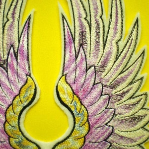 Large Embroidered Angel Wings, Fairy Wings, Wings, Iron On Applique Patch, Heavenly Patch image 4