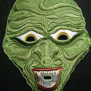 Embroidered Full Face Witch Mask, Halloween Mask, Costume Mask, Mardi Gras