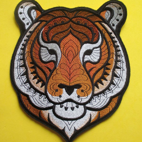 Tiger Applique Etsy