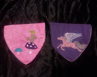 Animal Emodered  Over Collar Bandana