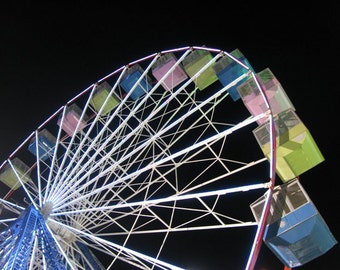 Ferris Wheel At Night 8"x10"