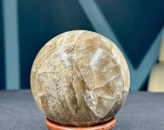 125MM LARGE Natural Smokey Quartz Sphere, Crystal Stone Ball