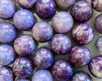 ONE KG Natural Lepidolite Sphere, Crystal Sphere Polished Purple Mica Ball,
