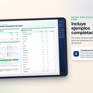 Maandelijkse budgetplanner in het Spaans | Overzicht van uitgaven en betalingen | Digitale GoodNotes zonder datum afbeelding 6