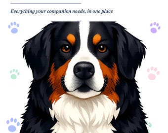 Complete gids voor de Berner Sennenhond (PDF) | E-book over hondenverzorging | Printbare planner | Direct digitaal te downloaden