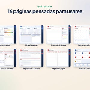Debt Relief Planner in Spanish | Snowball and Avalanche | GoodNotes Digital Tracker image 2