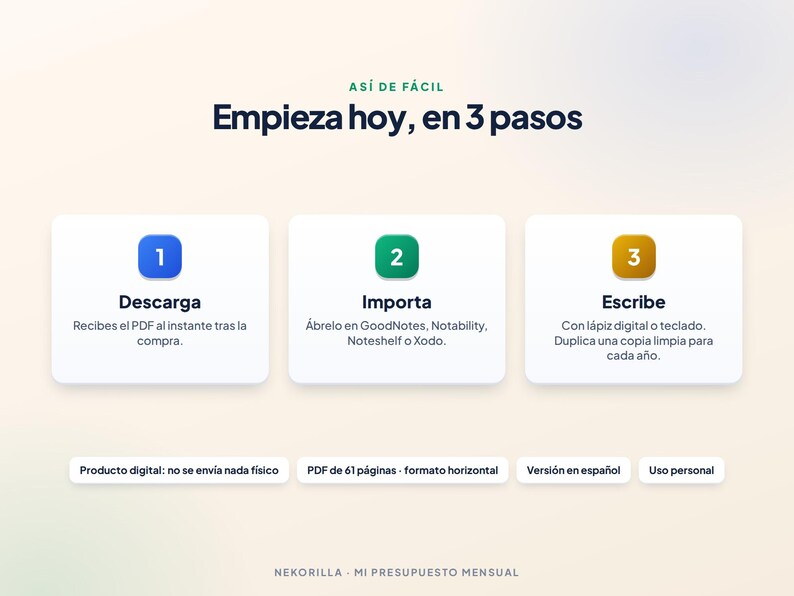 Maandelijkse budgetplanner in het Spaans | Overzicht van uitgaven en betalingen | Digitale GoodNotes zonder datum afbeelding 7
