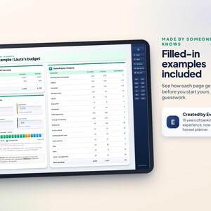 Digital Budget Planner with Excel Spreadsheet | Debt, Savings & Net Worth Tracker | GoodNotes imagen 7